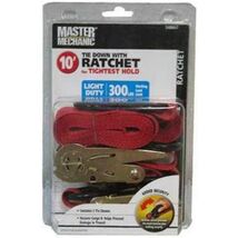 2-Pack 1 x 10-Inch Ratchet Tie-Downs - $41.58 CAD