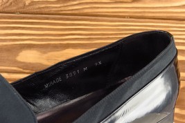 Mezlan Shoes Sz 9.5 M Black Loafer Patent Leather Men MIrage - £30.92 GBP