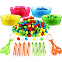 138 Pieces Fine Motor Skills Toys For Early Education And Sorting Counting Train - £28.46 GBP