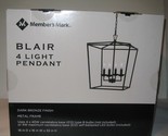 NEW Member&#39;s Mark Blair 4-Light Pendant Chandelier - Dark Bronze (w/LED ... - £46.12 GBP