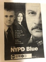 NYPD Blue Tv Guide Print Ad Dennis Franz Rick Schroeder Kim Delaney TPA25 - £4.48 GBP