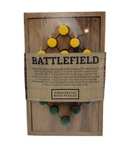 Handcrafted Wood Battlefield Strategy Peg Single Player by Siam Mandalay - £19.56 GBP