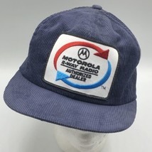 Vintage Motorola 2 Way Radio Patch Trucker Snapback K Products Hat USA Made Cap - £38.92 GBP
