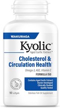 Kyolic Aged Garlic Extract Formula 150, Cholesterol and Circulation Health, Omeg - £31.96 GBP