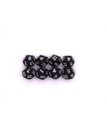 Lot of 8 Vintage 12-Sided D12 Dice Black w/ White Numbers - $13.54 CAD