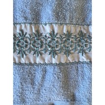 Vintage Cannon Royal Family Blue Embroidered 6 Piece Towel Set - £22.99 GBP