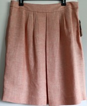 Tommy Hilfiger Suit Skirt 10 Linen Orange A-Line New - £35.96 GBP