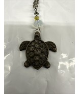 Turtle Pendent With Chain 16” Jewelry Silver Color - $27.73 CAD