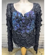 VTG Lip Service Gothic Bio Threat Long Sleeve Top Shirt Buckles Y2K 90s ... - $9,313.09 MXN