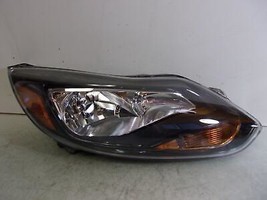 Fits 2012 - 2014 Ford Focus Passenger Rh Halogen Headlight With Black Trim Capa - $147.00