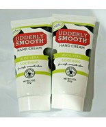 LOT of 2 UDDERLY SMOOTH Aloe Vera Soothing Apple Blossom 2 Oz Hand Cream - £6.25 GBP