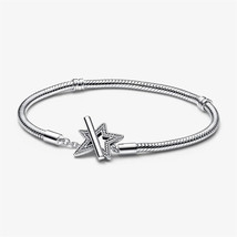 925 Silver Pandora Star T-buckle Bracelet, Birthday Gift, Gift For Her - $19.99