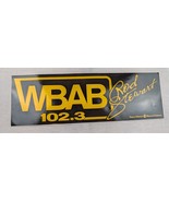 Vintage Rare Eric Clapton WBAB 102.3  Radio Real Rock Bumper Sticker New... - $9.44 CAD+
