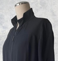 Lafayette 148 New York Silk Jacket Women’s Size Small Black Zip Front Mi... - €56,88 EUR