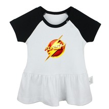 The Flash Design Newborn Baby Girls Dress Toddler Infant 100% Cotton Clothes - £10.51 GBP