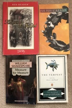 Lot 4 Shakespeare plays, books:&quot; Julius Caesar, Tempest, Romeo &amp; Juliet, Measure - £10.27 GBP