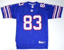 NFL Buffalo Bills Lee Evans #83 Reebok Jersey Bleu Adulte M Écran Imprim... - £27.79 GBP