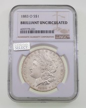 1883-O Silver Morgan Dollar Slabbed by NGC as Brilliant Uncirculated - $74.24