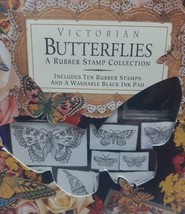 Victorian Butterflies Rubber Stamp Collection Cynthia Hart Complete - $161.52 MXN