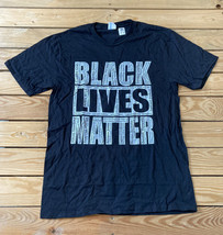 Port &amp; Company Men’s Black Lives Matter Short Sleeve t Shirt Size M Black F9 - £11.85 GBP