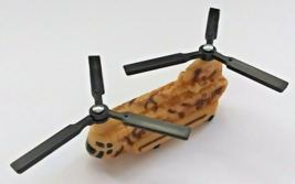 Hot Wheels Micro CH-47 Chinook Transport Helicopter Chopper, Desert Camo... - $11.87