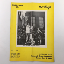 December 3 1954 NCAA Basketball Alumni vs UCLA The Hoop Official Program - £37.09 GBP
