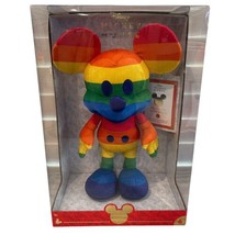 Disney Rainbow Mickey Mouse Plush Year Of The Mouse June 2020 Pride NEW - £43.72 GBP