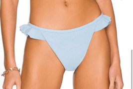 Minkpink Revolve Womens Size XS Spero Swim Bikini Bottoms Corn Blue Textured NWT - £29.24 GBP