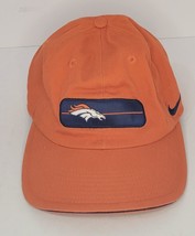 Broncos Denver 1990&#39;s Nike NFL Pro Line Strap Back Cap Hat Orange - £9.41 GBP