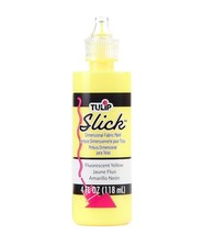 Neon Glow 3D Fabric Paint - 4oz Slick Yellow - Textile Art Supplies - Pack of 1 - $27.71