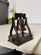 Bronze Replica Liberty Bell Miniature Die Cast Pencil Sharpener Pass &amp; S... - $24.47