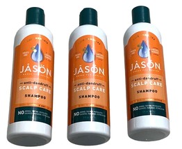 (3) Jason Dandruff Shampoo Treatment 12 Oz Scalp Relief Care  Exp 09/2024 - $39.55