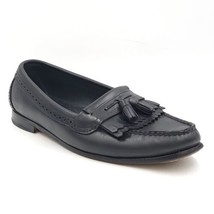 Crown Windsor Bostonian Men Slip On Tassel Loafers Size US 10M Black Leather - £10.91 GBP