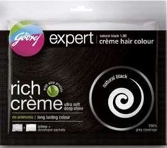 Godrej 5 X Expert Rich Creme Hair Colour Natural Black 40 Gm Each (Total... - $9.89