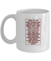 Coffee Mug Funny This Is My Nail Pounding Duck Taping  - £11.94 GBP