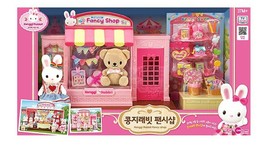 Konggi Rabbit Fancy Gift Doll Stationery Shop Store Dollhouse Roleplay Playset