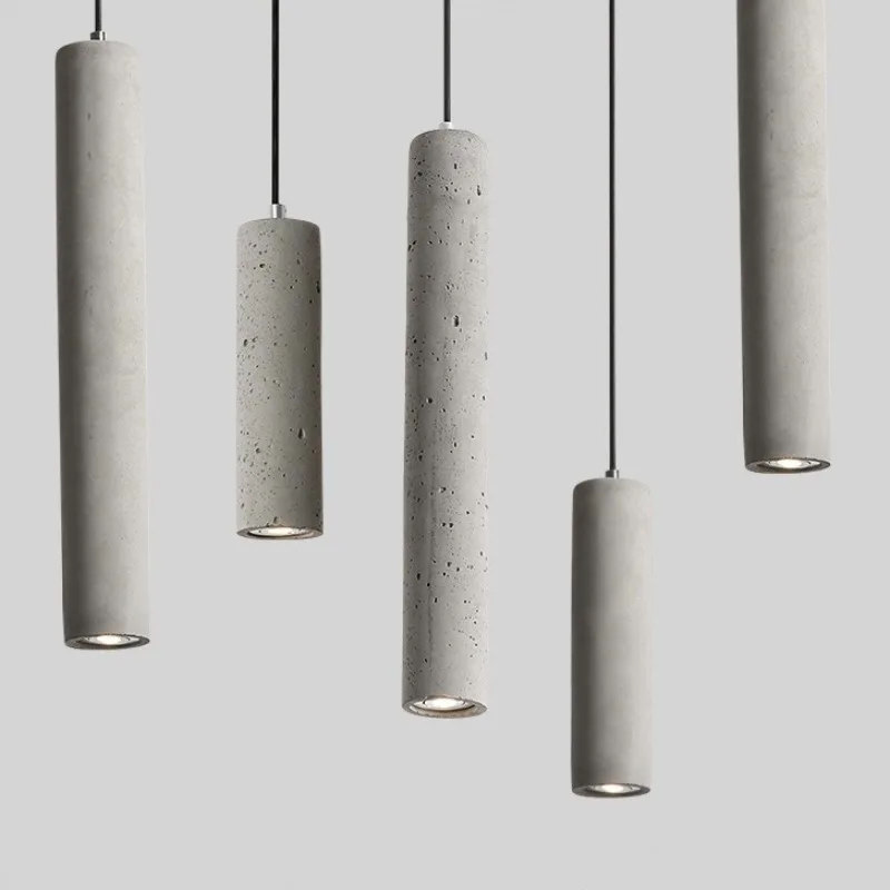 Nordic modern cement pendant lamp bedroom bedside restaurant bar island ... - $51.35+