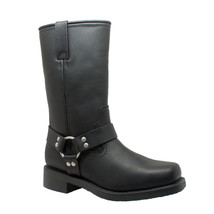 Mens Waterproof HARNESS BOOT Leather Riding Motorcycle Biker Black 1446 ... - $195.28 CAD