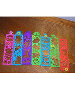 Lot of 7 Plastic Various Animal Shapes Stencil Bookmarks Birthday Party ... - $12.19