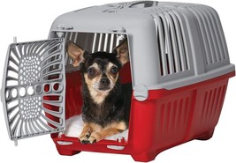 MidWest Spree Plastic Door Travel Carrier Red Pet Kennel - £75.03 GBP