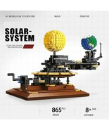 Solar System Earth Moon Sun Orrery Model Building Blocks Set DIY Brick T... - $57.41