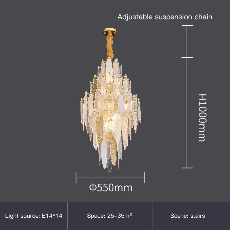 New  LED Crystal Chandeliers   Pendant Lights Restaurant Decor Dining Room Stair - £145.19 GBP