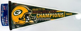 WinCraft Green Bay Packers 3 Time Super Bowl &amp; 12 Time NFL Champions Pennant  - £15.90 GBP