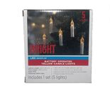 Make The Season Bright 5 Battery Operated Yellow Candle Lights - $13.85