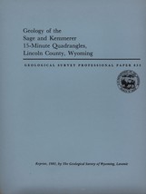 Geology of the Sage and Kemmerer 15-Minute Quadrangles, Lincoln County, Wyoming - £11.73 GBP