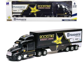 Peterbilt 387 Semi-Truck Black &quot;Rockstar Energy Drink - Husqvarna Factory Racin - £63.82 GBP