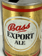 Bass Export Ale Vintage Steel Beer Can 9 2/3 Fl Oz Gold Red - $5.64