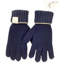 Loewe Anagram-Patch Gloves In Wool Women Blue One Size - $154.85