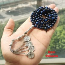 Tasbih 99 beads Natural blue tiger eye Everything is new Muslim bracelet Gift Ei - £31.39 GBP