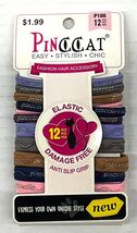 PINCCAT ANTI SLIP GRIP ELASTIC DAMAGE FREE PONYTAIL HOLDER #P166 12 COUNT - $1.59